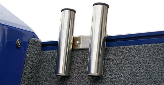 Stainless rod holder for 2 rods