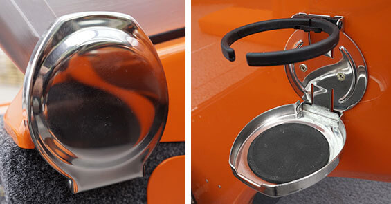 Folding stainless steel holder for cup, bottle